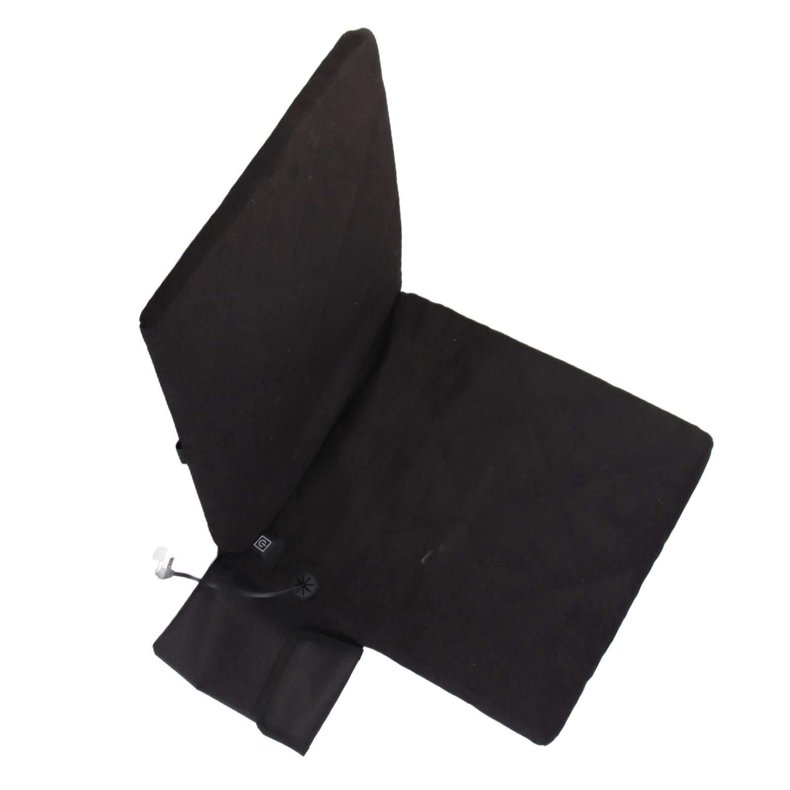 Electric Heating Seat Cushion Foldable Stadium Seats Heated Cover Pads with Backrest for Camping Fishing Hunting Black 3 Electric Heating Seat Cushion Foldable Stadium Seats Heated Cover Pads with Backrest for Camping Fishing Hunting Black - Image 3