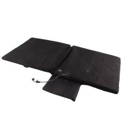 Electric Heating Seat Cushion Foldable Stadium Seats Heated Cover Pads with Backrest for Camping Fishing Hunting Black 19 V1294 YM3111220254311 0421 04
