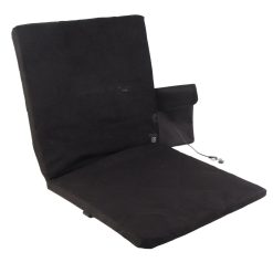 Electric Heating Seat Cushion Foldable Stadium Seats Heated Cover Pads with Backrest for Camping Fishing Hunting Black 23 V1294 YM3111220254311 0421 08