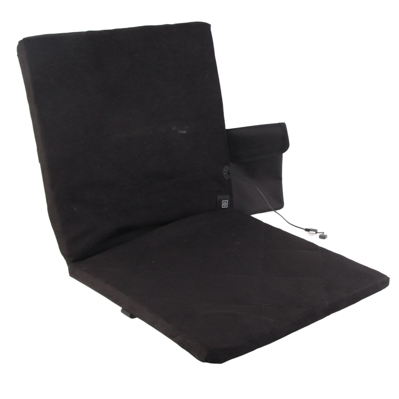 Electric Heating Seat Cushion Foldable Stadium Seats Heated Cover Pads with Backrest for Camping Fishing Hunting Black 9 Electric Heating Seat Cushion Foldable Stadium Seats Heated Cover Pads with Backrest for Camping Fishing Hunting Black - Image 9