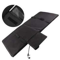 Electric Heating Seat Cushion Foldable Stadium Seats Heated Cover Pads with Backrest for Camping Fishing Hunting Black 24 V1294 YM3111220254311 0421 09