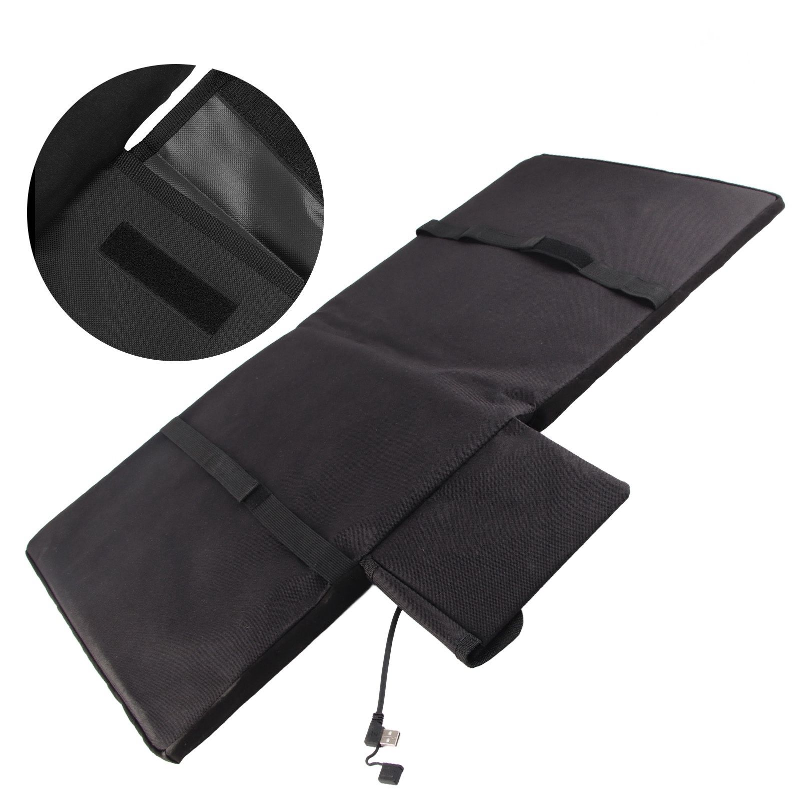 Electric Heating Seat Cushion Foldable Stadium Seats Heated Cover Pads with Backrest for Camping Fishing Hunting Black 10 Electric Heating Seat Cushion Foldable Stadium Seats Heated Cover Pads with Backrest for Camping Fishing Hunting Black - Image 10