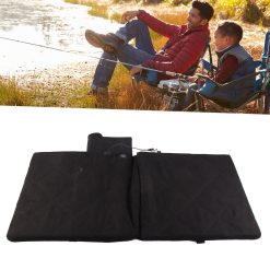 Electric Heating Seat Cushion Foldable Stadium Seats Heated Cover Pads with Backrest for Camping Fishing Hunting Black 25 V1294 YM3111220254311 0421 10