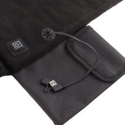 Electric Heating Seat Cushion Foldable Stadium Seats Heated Cover Pads with Backrest for Camping Fishing Hunting Black 29 V1294 YM3111220254311 0421 14