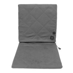Alternative view of Electric Heating Seat Cushion Foldable Stadium Seats Heated Cover Pads with Backrest for Camping Fishing Hunting Grey