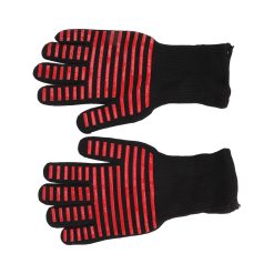 Alternative view of 2PCS BBQ Fire Gloves Flame Retardant High Temperature Resistant Microwave Oven Gloves for Industrial