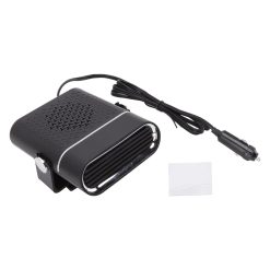 Car Heater Portable Fast Heating 360 Degree Rotation Car Heater Windscreen Defroster Defogger 12V Black