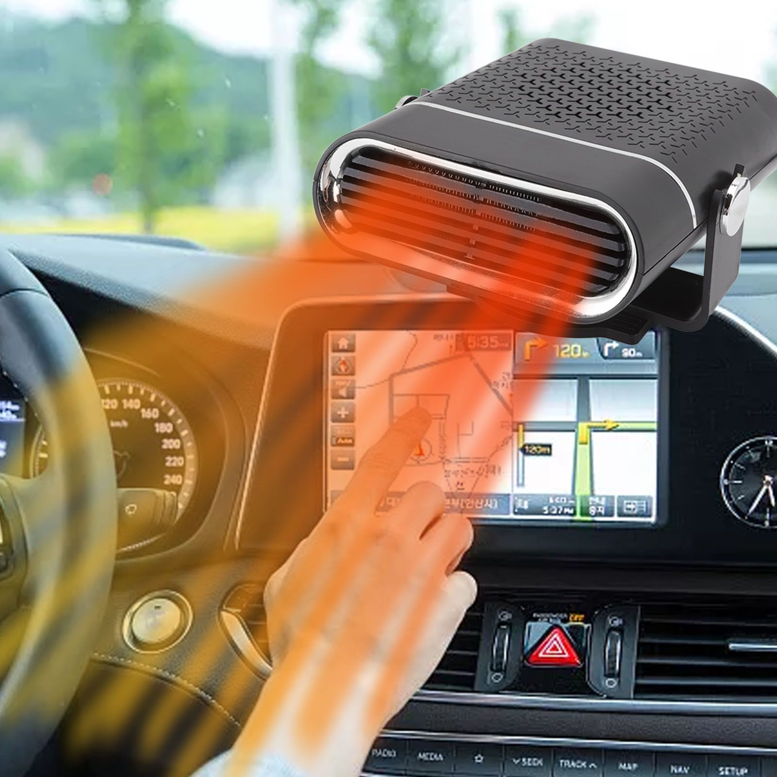 Car heater 24V 360-degree rotating defroster with cigarette lighter plug 12 Car heater 24V 360-degree rotating defroster with cigarette lighter plug - Image 12