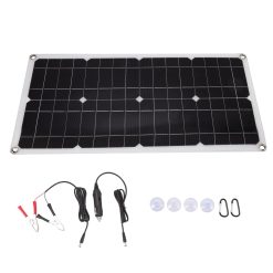 35W Solar Panel Portable USB Solar Panel Charger with Lightweight Thin Design for Vehicles Boats