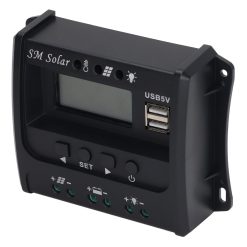 Alternative view of Solar Panel Controller 3 Stage PWM Charging Intelligent Microcontroller ABS Aluminum Plate 12V 24V Solar Charge Controller SEC10(10A)