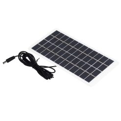 Alternative view of Solar Panel Polysilicon High Light Transmission Portable Solar Cell with DC Interface for 3.7V Battery 5W 12V