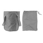 Foldable foot tub with storage bag, grey