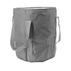 Foldable Foot Tub Polyester Double Layer Collapsible Camping Bucket with Storage Bag for Outdoor Grey 19 V1294 YM3117220219411 0421 04