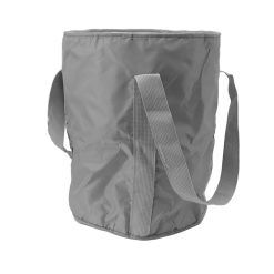 Foldable Foot Tub Polyester Double Layer Collapsible Camping Bucket with Storage Bag for Outdoor Grey 20 V1294 YM3117220219411 0421 05