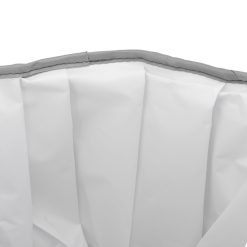 Foldable Foot Tub Polyester Double Layer Collapsible Camping Bucket with Storage Bag for Outdoor Grey 28 V1294 YM3117220219411 0421 13