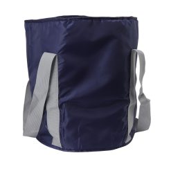 Foldable Foot Tub Polyester Double Layer Collapsible Camping Bucket with Storage Bag for Outdoor Navy Blue 18 V1294 YM3117220219414 0421 03