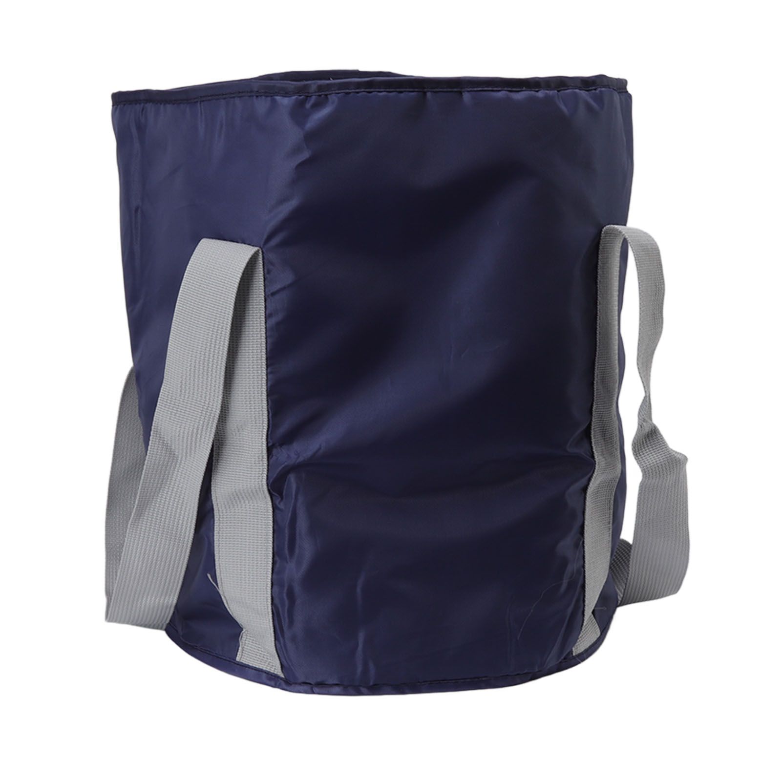 Foldable Foot Tub Polyester Double Layer Collapsible Camping Bucket with Storage Bag for Outdoor Navy Blue 4 Foldable Foot Tub Polyester Double Layer Collapsible Camping Bucket with Storage Bag for Outdoor Navy Blue - Image 4