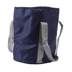 Foldable Foot Tub Polyester Double Layer Collapsible Camping Bucket with Storage Bag for Outdoor Navy Blue 19 V1294 YM3117220219414 0421 04