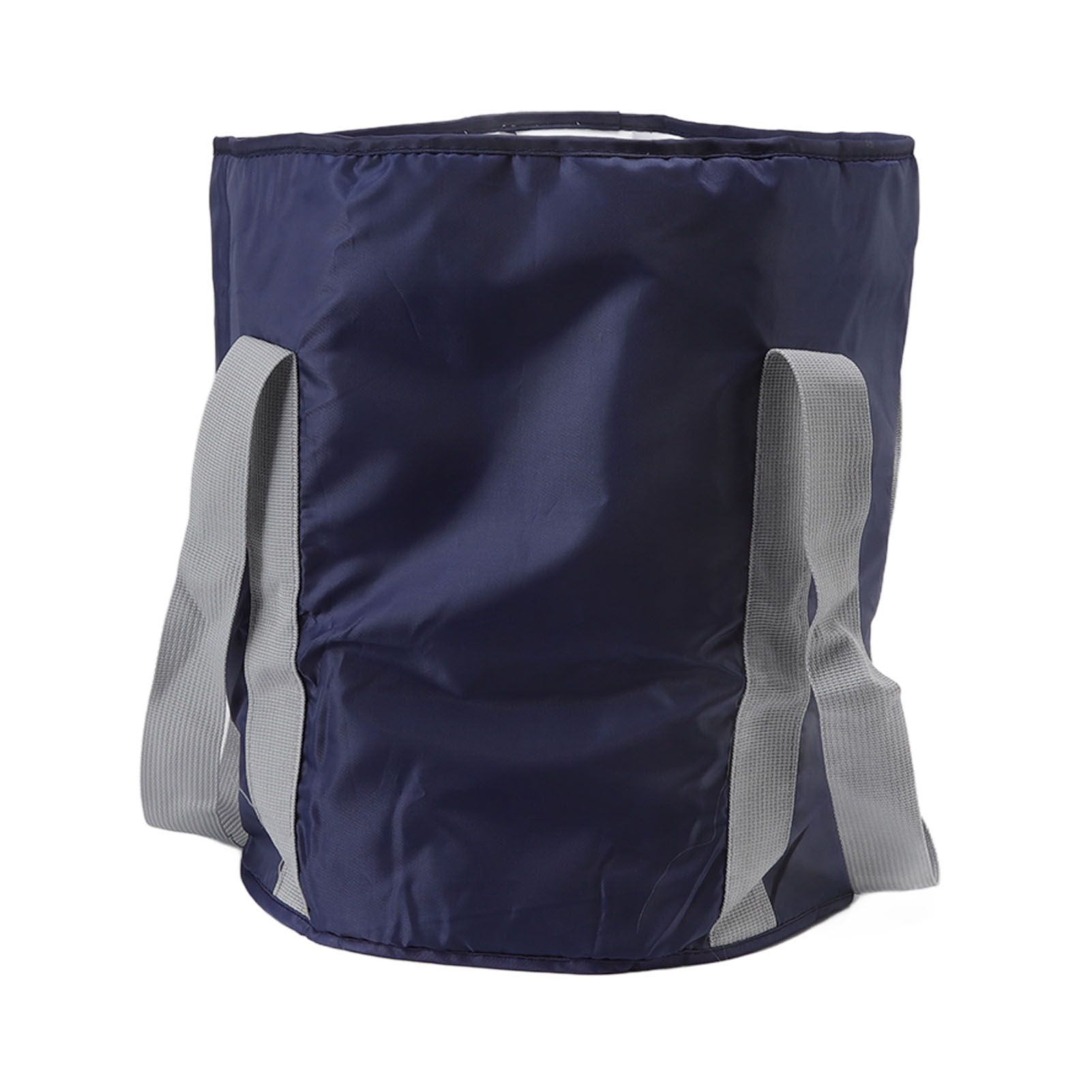 Foldable Foot Tub Polyester Double Layer Collapsible Camping Bucket with Storage Bag for Outdoor Navy Blue 6 Foldable Foot Tub Polyester Double Layer Collapsible Camping Bucket with Storage Bag for Outdoor Navy Blue - Image 6