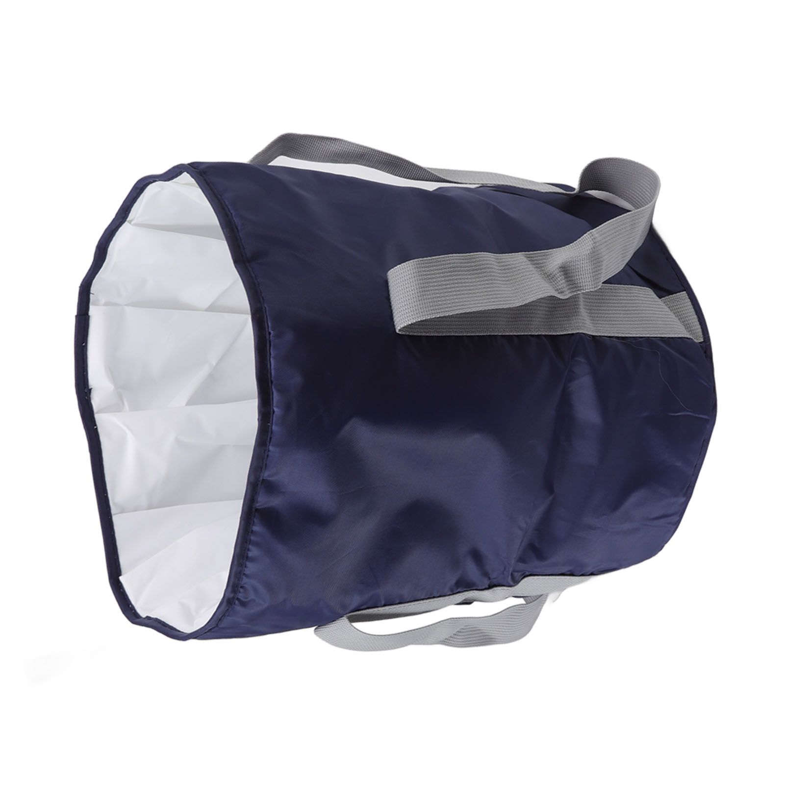Foldable Foot Tub Polyester Double Layer Collapsible Camping Bucket with Storage Bag for Outdoor Navy Blue 8 Foldable Foot Tub Polyester Double Layer Collapsible Camping Bucket with Storage Bag for Outdoor Navy Blue - Image 8