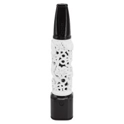 Alternative view of Cigarette Holder Large Capacity Temperature Change Color Rechargeable Ashless Cigarette Holder with Cigarette Lighter White