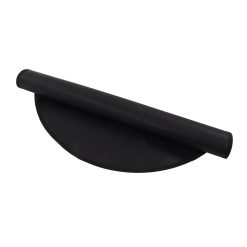 Grill Mat Fireproof High Temperature Resistance Washable Reusable Round BBQ Mat Black 24in / 60cm Dia 18 V1294 YM3117220240711 0421 03