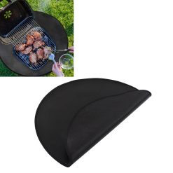 Grill Mat Fireproof High Temperature Resistance Washable Reusable Round BBQ Mat Black 24in / 60cm Dia 25 V1294 YM3117220240711 0421 10