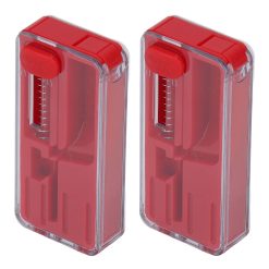 Alternative view of 2PCS Cigarette Explosion Beads Pushers Peppermint Cigarette Bursting Beads Pusher Box DIY Smoking Tools Red
