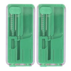 2PCS Cigarette Explosion Beads Pushers Peppermint Cigarette Bursting Beads Pusher Box DIY Smoking Tools Green