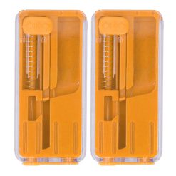 2PCS Cigarette Explosion Beads Pushers Peppermint Cigarette Bursting Beads Pusher Box DIY Smoking Tools Orange