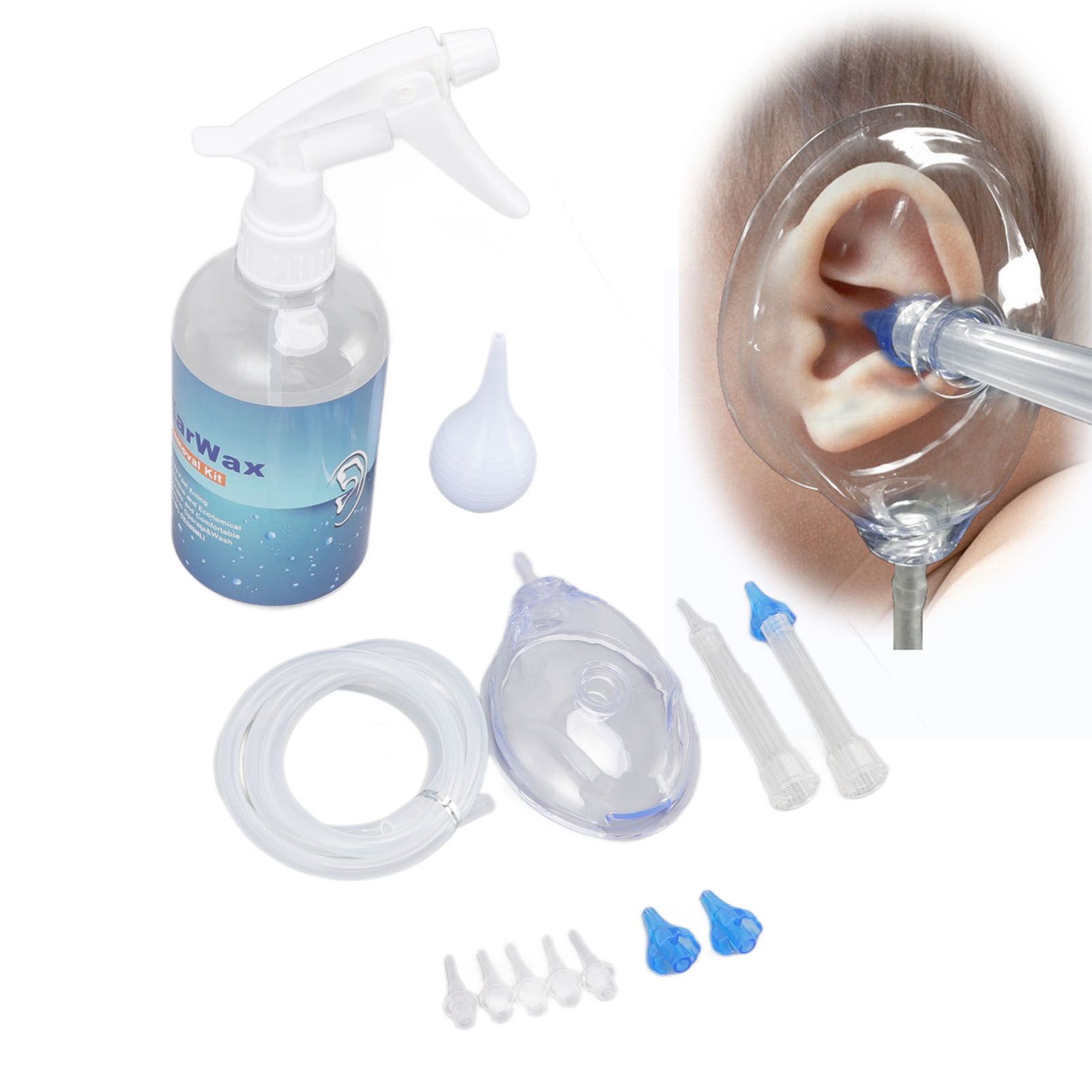 Ear Cleaning Kits 500ml Ear Washer Spray Bottle System with Professional Ear Muff Ear Wax Removal Tool for Home 11 Ear Cleaning Kits 500ml Ear Washer Spray Bottle System with Professional Ear Muff Ear Wax Removal Tool for Home - Image 11