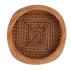 Rattan Storage Basket Hand Woven Simple Exquisite Rattan Organizer Storage Basket for Tea Sets Tableware S 21 V1294 YM3117220246411 0421 06