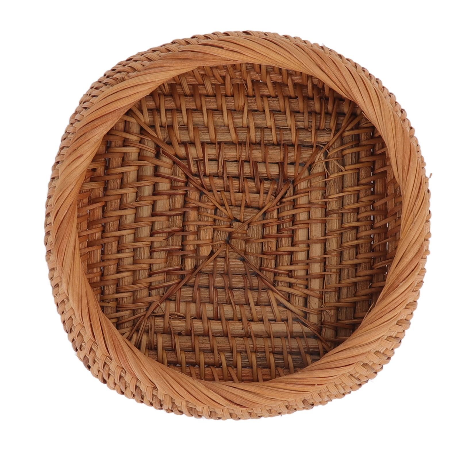 Rattan Storage Basket Hand Woven Simple Exquisite Rattan Organizer Storage Basket for Tea Sets Tableware S 7 Rattan Storage Basket Hand Woven Simple Exquisite Rattan Organizer Storage Basket for Tea Sets Tableware S - Image 7