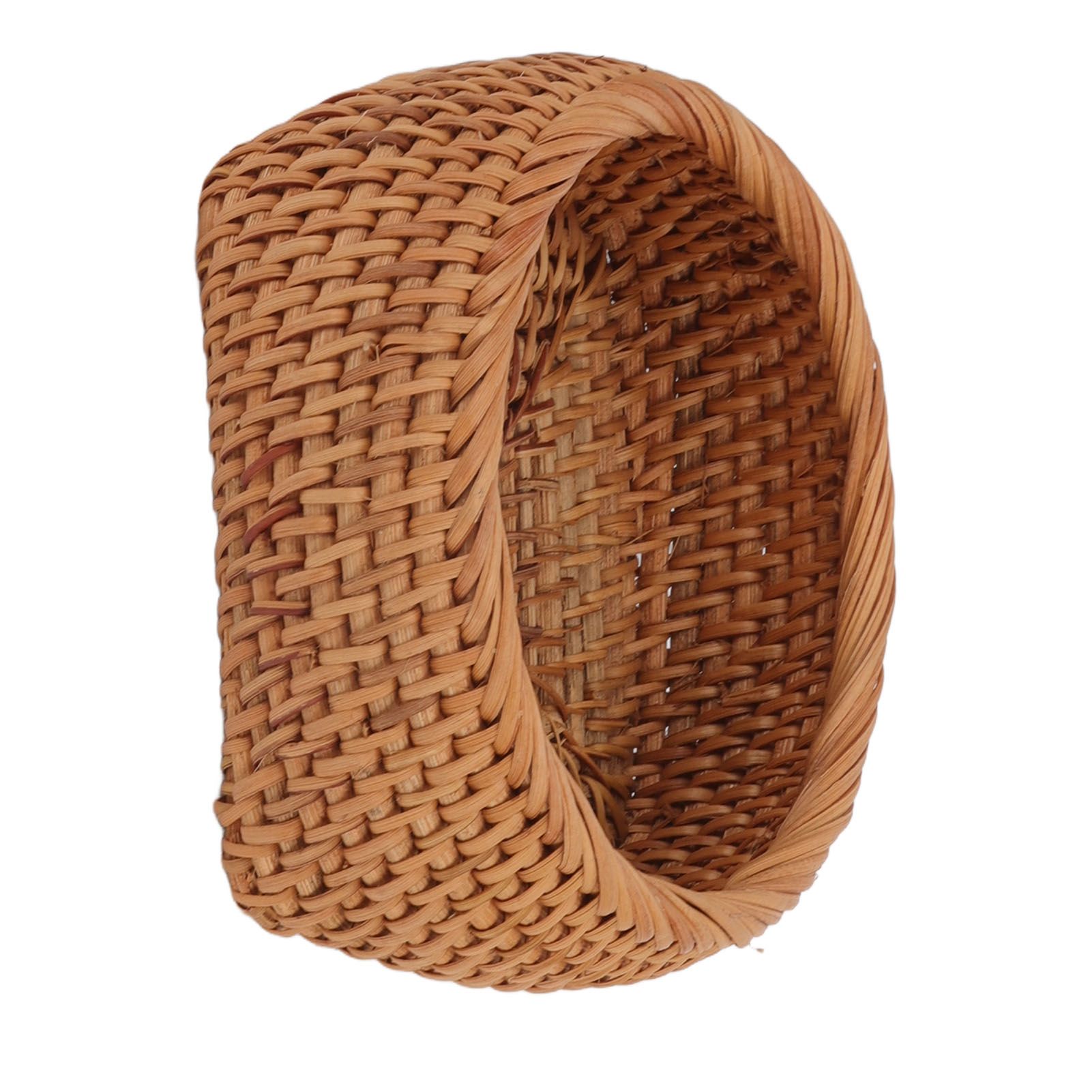 Rattan Storage Basket Hand Woven Simple Exquisite Rattan Organizer Storage Basket for Tea Sets Tableware S 9 Rattan Storage Basket Hand Woven Simple Exquisite Rattan Organizer Storage Basket for Tea Sets Tableware S - Image 9