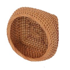 Rattan Storage Basket Hand Woven Simple Exquisite Rattan Organizer Storage Basket for Tea Sets Tableware S 24 V1294 YM3117220246411 0421 09
