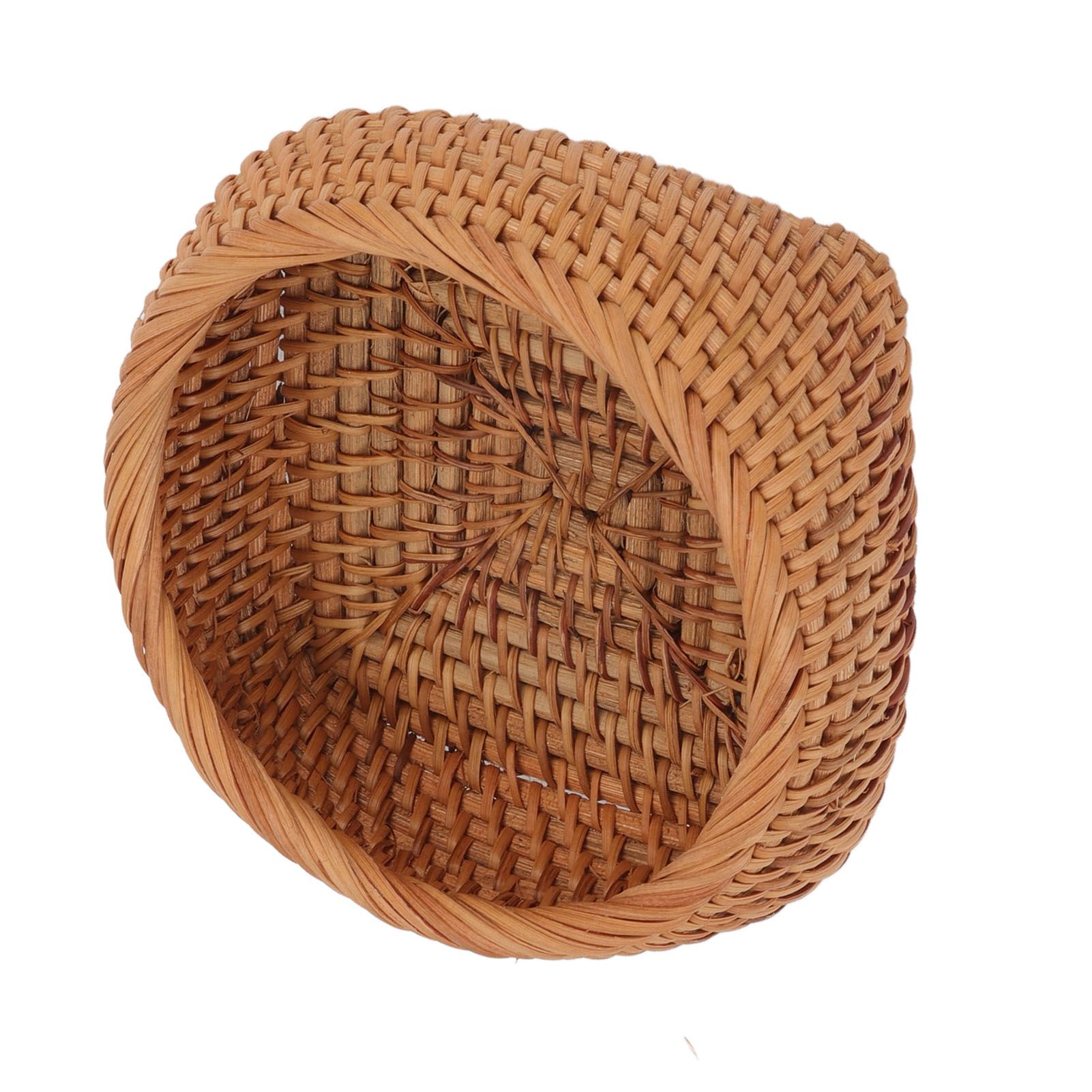 Rattan Storage Basket Hand Woven Simple Exquisite Rattan Organizer Storage Basket for Tea Sets Tableware S 10 Rattan Storage Basket Hand Woven Simple Exquisite Rattan Organizer Storage Basket for Tea Sets Tableware S - Image 10