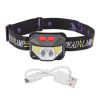 LED and COB Outdoor Headlamp with USB Charging