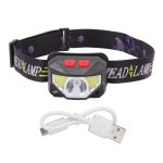 LED and COB Outdoor Headlamp with USB Charging