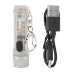 LED Keychain Flashlight USB Rechargeable Multi-mode