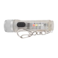 Alternative view of Strong Light Mini Keychain Flashlight Outdoor Portable Super Bright Multifunction LED Flashlight USB Rechargeable Fluorescent Model