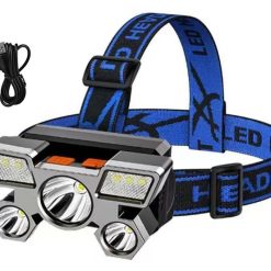Headlamp Flashlight USB Rechargeable LED Head Light with 4 Modes for Camping Fishing and Outdoor Activities
