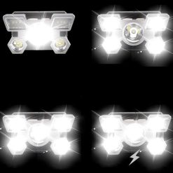 Headlamp Flashlight USB Rechargeable LED Head Light with 4 Modes for Camping Fishing and Outdoor Activities 10 V1308 DSZKI 1 04