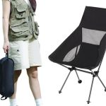 Portable Compact Camping Chair High Back with Head Support