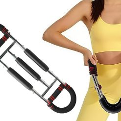 Alternative view of Twister Arm Trainer Adjustable Twister Arm Chest Exerciser With 3 Springs - Red