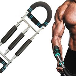 Twister Arm Trainer Adjustable Twister Arm Chest Exerciser With 3 Springs - Blue