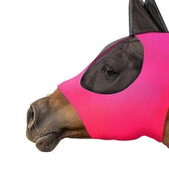 Horse Fly Mask with Ears -Rose Red