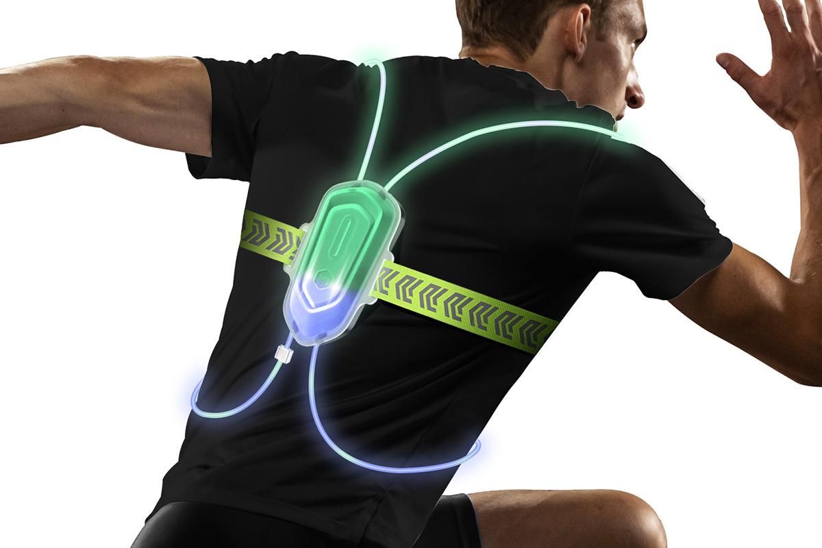 Reflective LED Running Vest with Dual Lights 1 Reflective LED Running Vest with Dual Lights