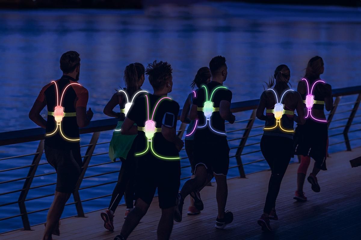 Reflective LED Running Vest with Dual Lights 6 Reflective LED Running Vest with Dual Lights - Image 6