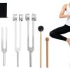 Tuning Fork Set 4-Piece With Mallets and Storage Bag