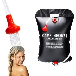 20L Camp Shower Bag Portable Solar Shower Bag Outdoor Shower Bag